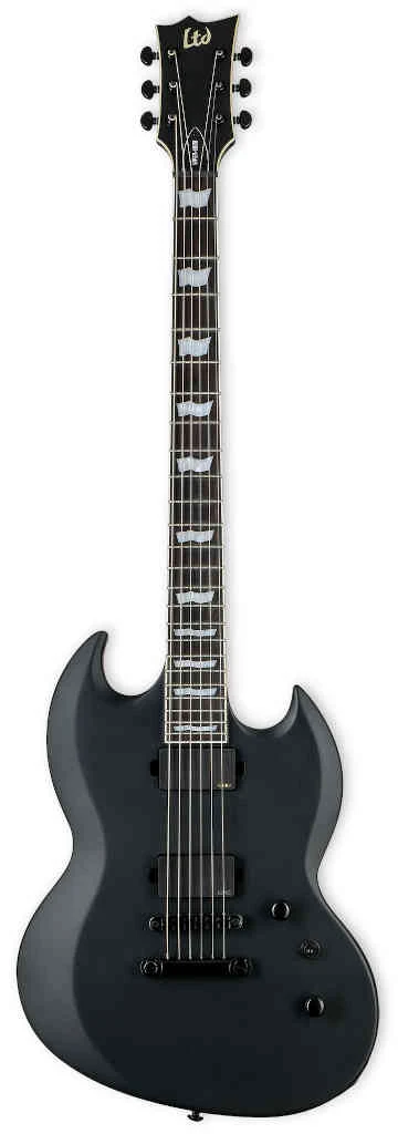 Guitarra eléctrica LTD Viper-400 Barítono Black Satin
