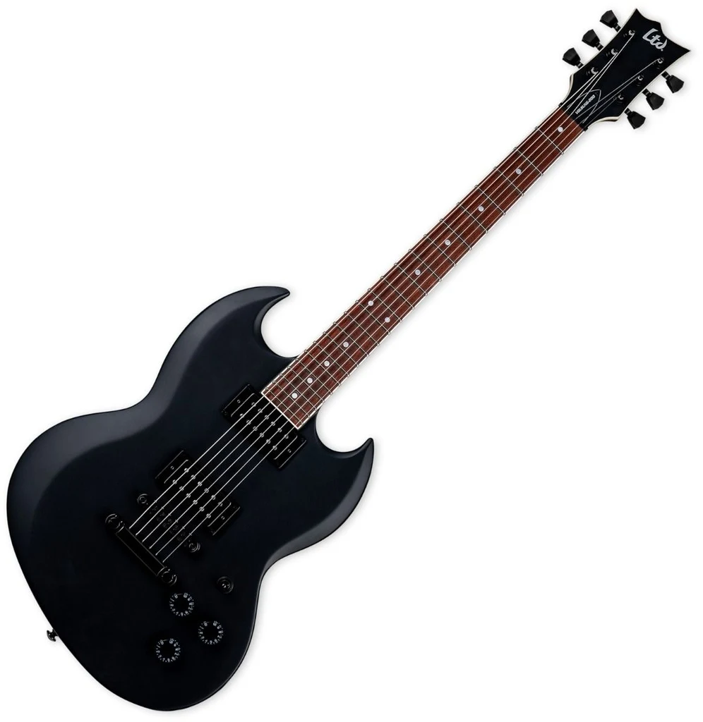Guitarra eléctrica LTD Volsung-200 Black Satin - Imagen 2