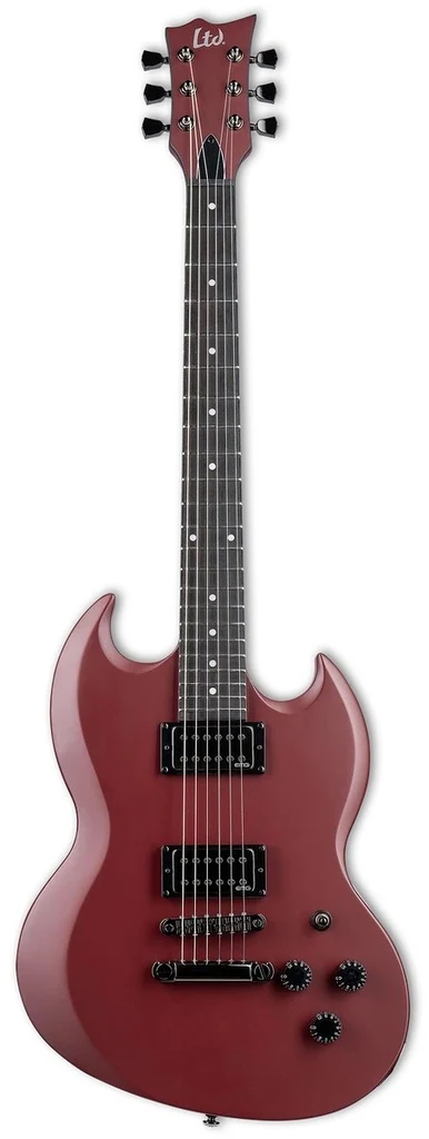 Guitarra eléctrica LTD Volsung Oxblood Satin Signature Lars Frederiksen