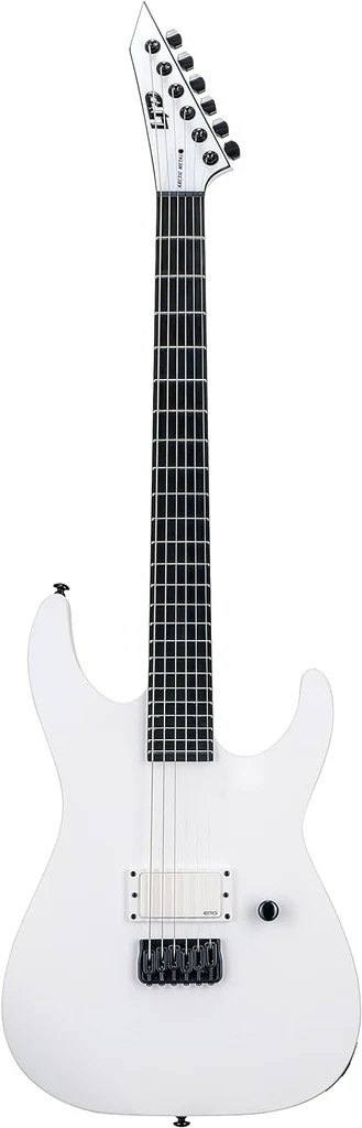 Guitarra eléctrica LTD M-HT Arctic Metal Snow White Satin