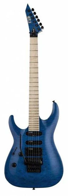 Guitarra eléctrica ESP LTD MH-203QM zurda See Thru Blue