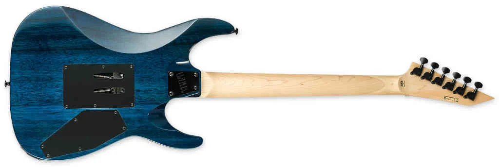 Guitarra eléctrica ESP LTD MH-203QM zurda See Thru Blue - Imagen 3