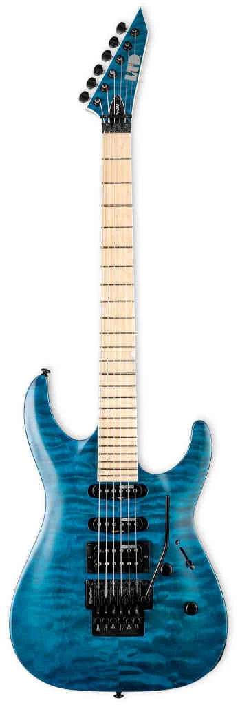 Guitarra eléctrica LTD MH-203QM See Thru Blue
