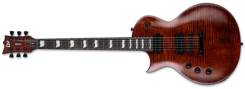 Guitarra eléctrica para zurdos ESP LTD EC-1001FM Tiger Eye Fluence LH - Imagen 2