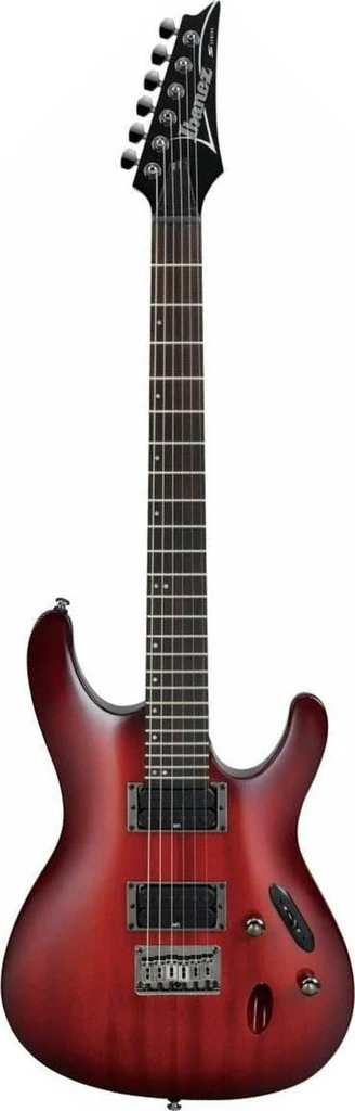 Guitarra eléctrica Ibanez S521 en acabado rojo sombreado
