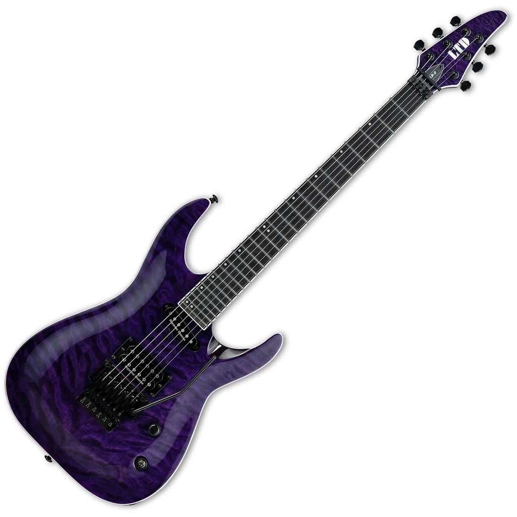 Guitarra eléctrica LTD Andy LaRocque ALR-II See Thru Purple - Imagen 3