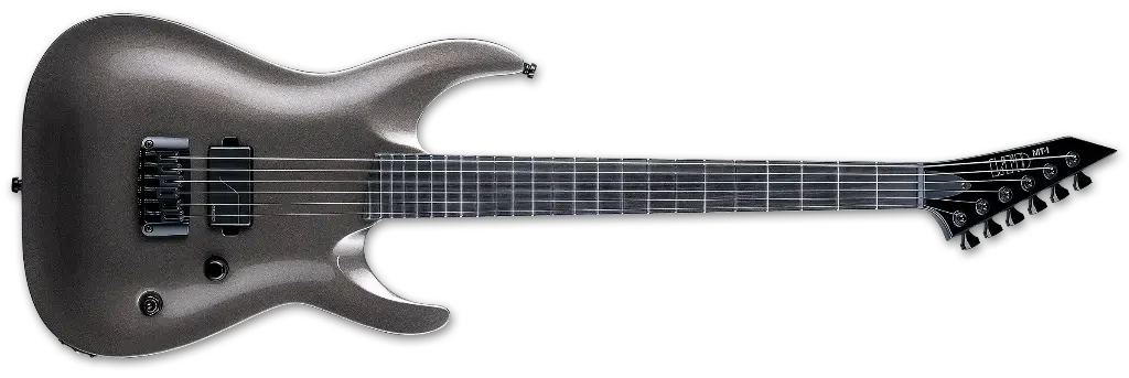 Guitarra eléctrica barítono ESP LTD Mike Inez Signature LMTIOBSM Obsidian Black Satin - Imagen 2
