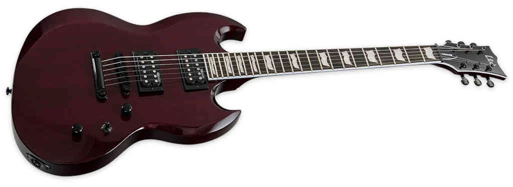 Guitarra eléctrica LTD Viper 256 See Thru Black Cherry - Imagen 2