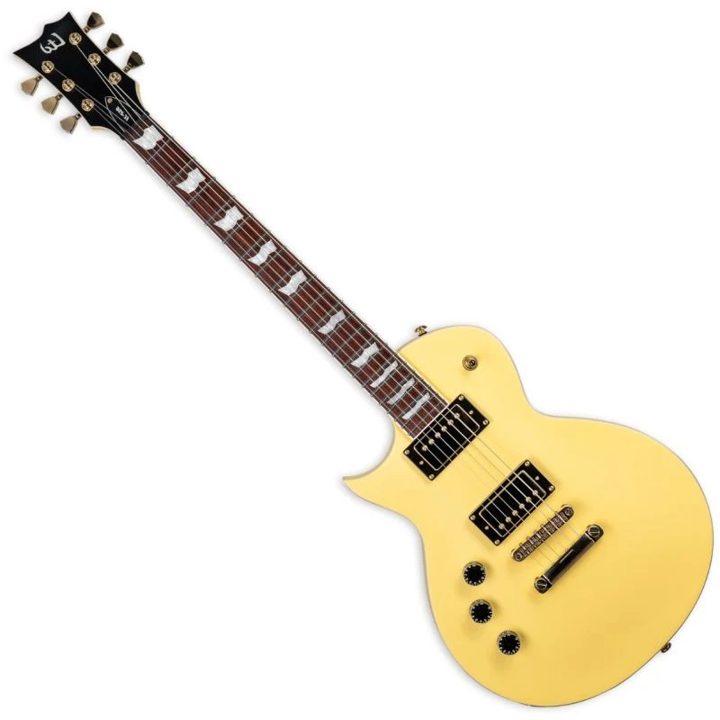 Guitarra eléctrica zurda LTD EC-256 Vintage Gold Satin - Imagen 2