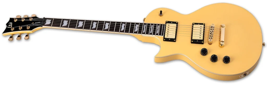 Guitarra eléctrica zurda LTD EC-256 Vintage Gold Satin - Imagen 4