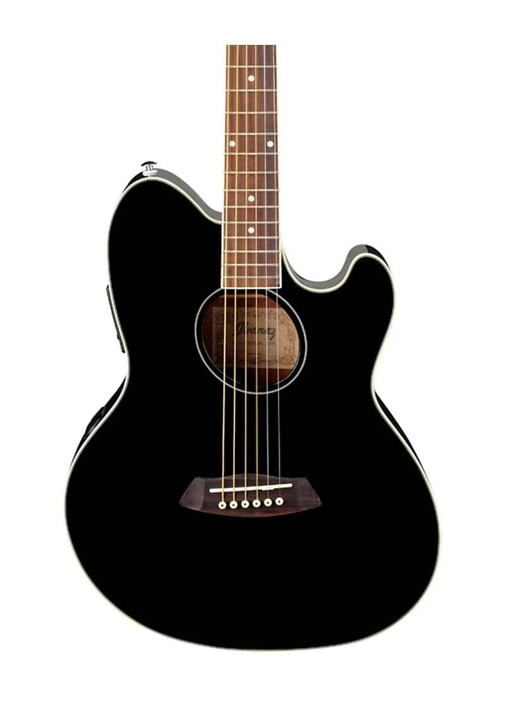 Guitarra electroacústica Ibanez Talman TCY10E color negro brillante - Imagen 3