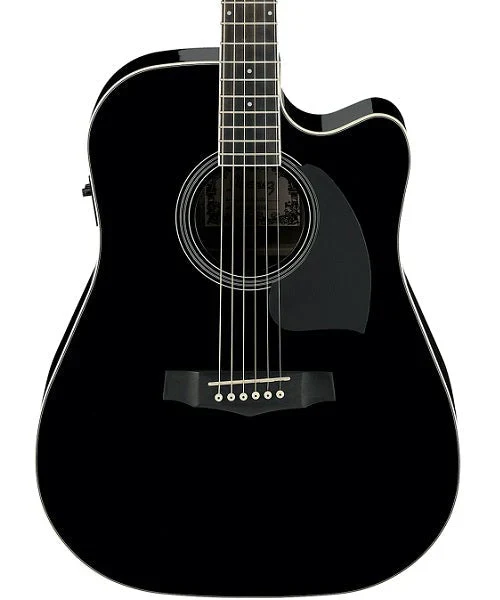 Guitarra electroacústica Ibanez PF15ECEBK color negro - Imagen 2