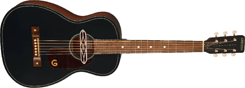 GUITARRA ELECTROACUSTICA GRETSCH JIM DANDY DELTOLUXE CONCERT TORTOISE PICKGUARD BLACK TOP 2711030511 - Imagen 2