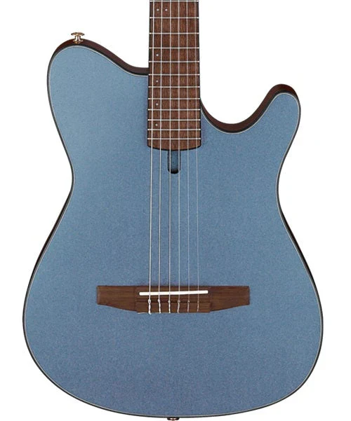 Guitarra Electroacústica Ibanez FRH10N-IBF Nylon Indigo Blue Flat - Imagen 3