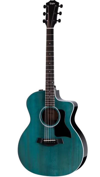 Guitarra Electroacústica Special Edition Engelmann Trans Blue Taylor 214CE Plus