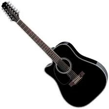 Guitarra Electroacústica Takamine EF381DX de 12 Cuerdas en Negro - Imagen 2