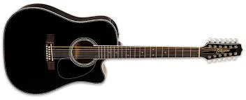 Guitarra Electroacústica Takamine EF381DX de 12 Cuerdas en Negro - Imagen 3