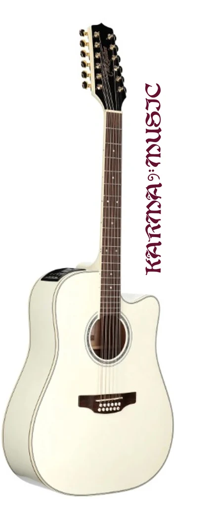Guitarra Electroacústica Takamine GD37CE-12 PW de 12 Cuerdas Color Pearl White