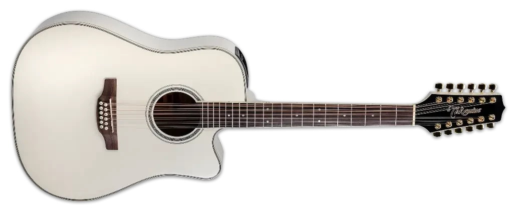 Guitarra Electroacústica Takamine GD37CE-12 PW de 12 Cuerdas Color Pearl White - Imagen 2