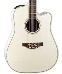 Guitarra Electroacústica Takamine GD37CE-12 PW de 12 Cuerdas Color Pearl White - Imagen 3