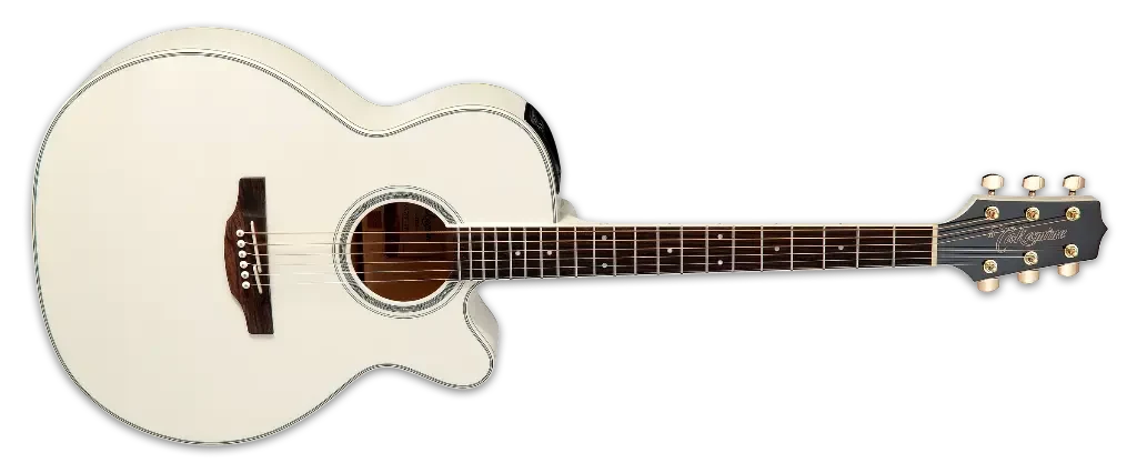 Guitarra Electroacústica Takamine GN37CE en Acabado Blanco Perla - Imagen 2