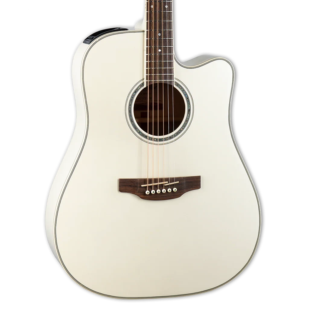Guitarra Electroacústica Takamine GN37CE en Acabado Blanco Perla - Imagen 3