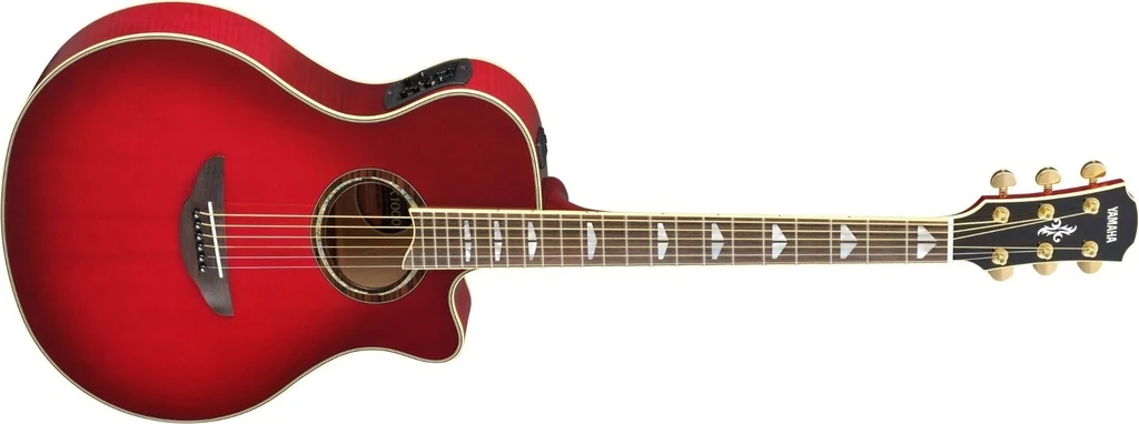 Guitarra Electroacústica Yamaha APX1000 Crimson Red Burst - Imagen 2