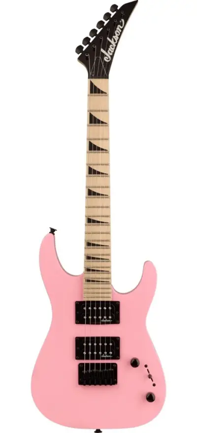 Guitarra eléctrica Jackson JS Series Dinky Minion JS1XM con diapasón de arce rosa chicle