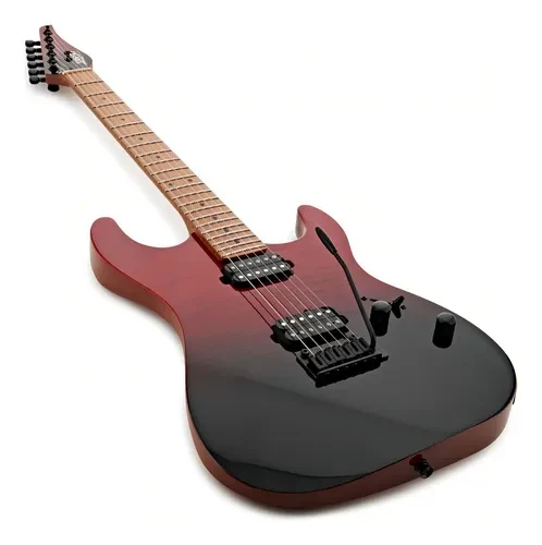 Guitarra Jet JS-1000 Vulcano Roja Transparente - Imagen 5