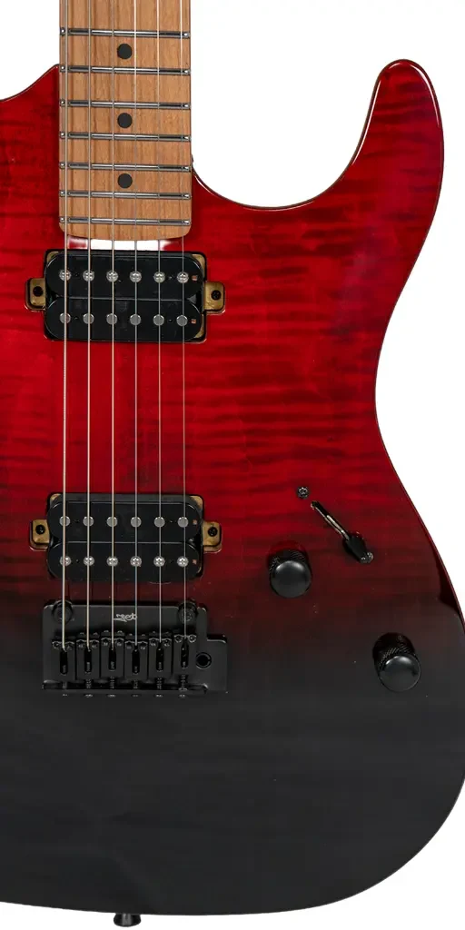 Guitarra Jet JS-1000 Vulcano Roja Transparente - Imagen 6
