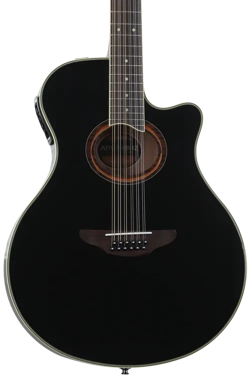 Guitarra Electroacústica Yamaha de Doce Cuerdas Negra APX700II - Imagen 2