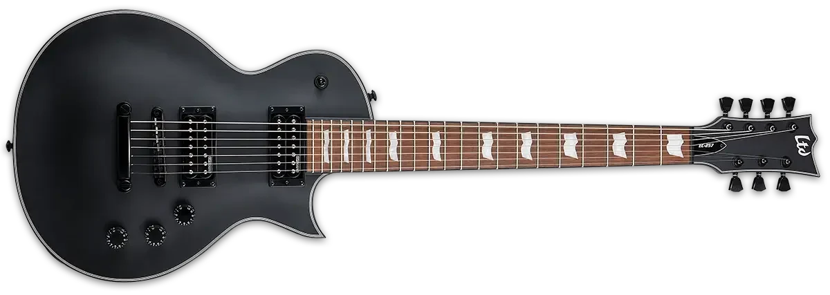 Guitarra eléctrica ESP LTD EC-258 Black Satin - Imagen 3