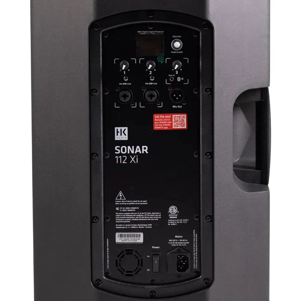 Bafle Activo HK SONAR-112-Xi 1200 W 12" - Imagen 2