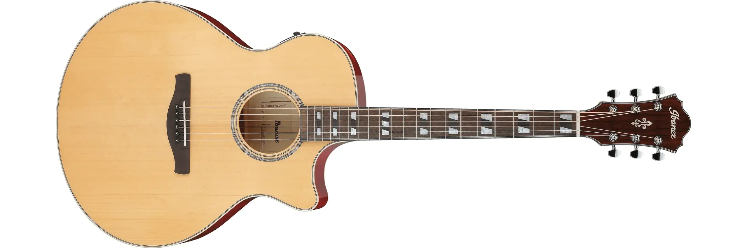 Ibanez AE170 Electroacústica Natural Gloss/Transparent Red