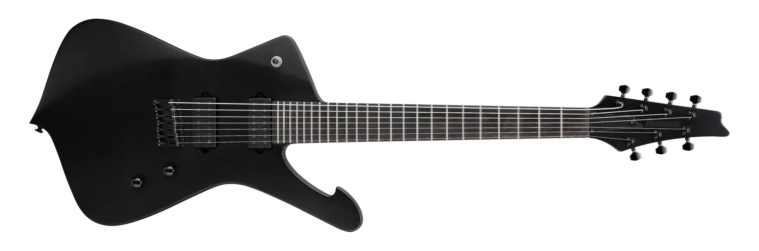 Guitarra eléctrica Ibanez Iron Label Iceman 7 cuerdas negra mate