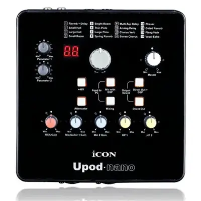 Interfaz de Audio iCON de 3 Canales con DSP UPOD Nano