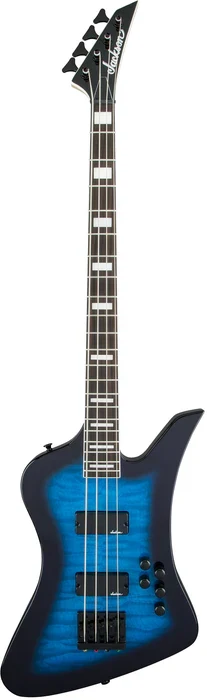 Bajo eléctrico Jackson JS Series Kelly Bird JS3Q Transparent Blue Burst