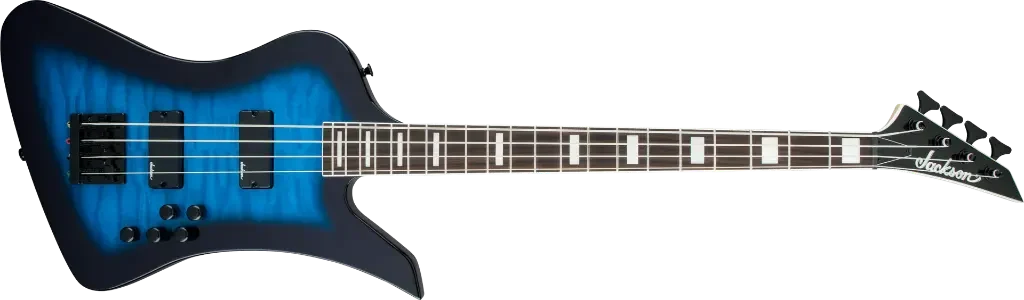 Bajo eléctrico Jackson JS Series Kelly Bird JS3Q Transparent Blue Burst - Imagen 5