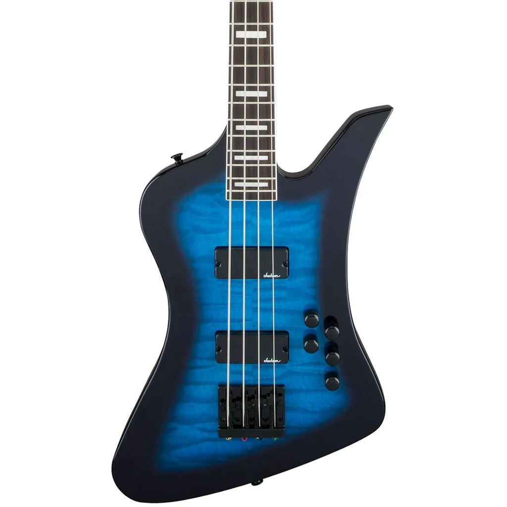 Bajo eléctrico Jackson JS Series Kelly Bird JS3Q Transparent Blue Burst - Imagen 6