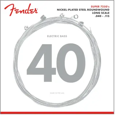 Juego de 5 Cuerdas para Bajo Fender Super 7250S Niquel 40-115