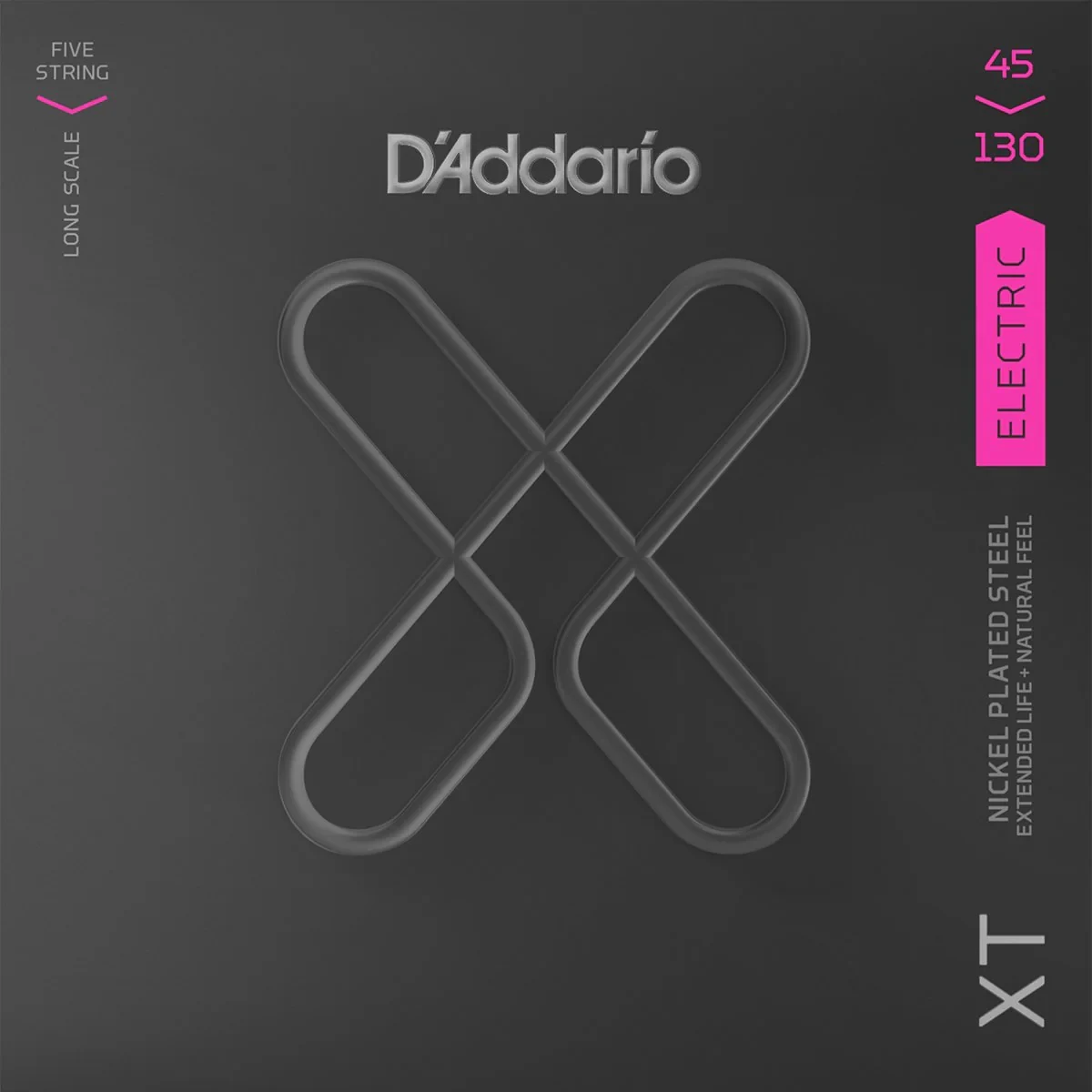 Juego de 5 Cuerdas para Bajo D'Addario XTB45130 de Acero Niquelado