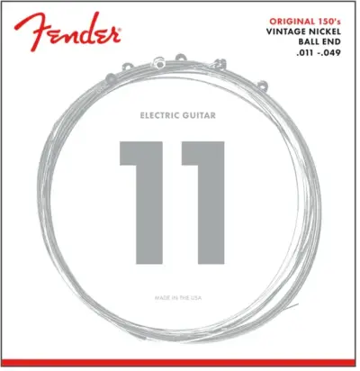 Juego de Cuerdas para Guitarra Eléctrica Fender Original Pure Nickel 11-49