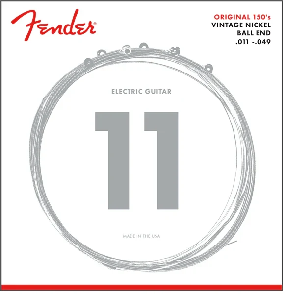 Juego de Cuerdas para Guitarra Eléctrica Fender Original Pure Nickel 11-49