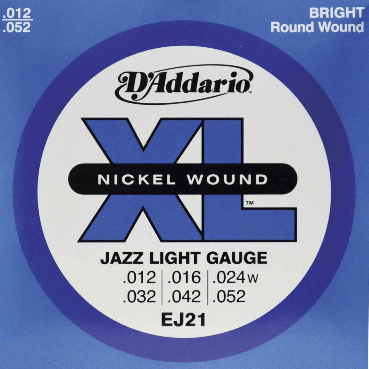 Juego de Cuerdas para Guitarra Eléctrica D'Addario Jazz Light 12-52
