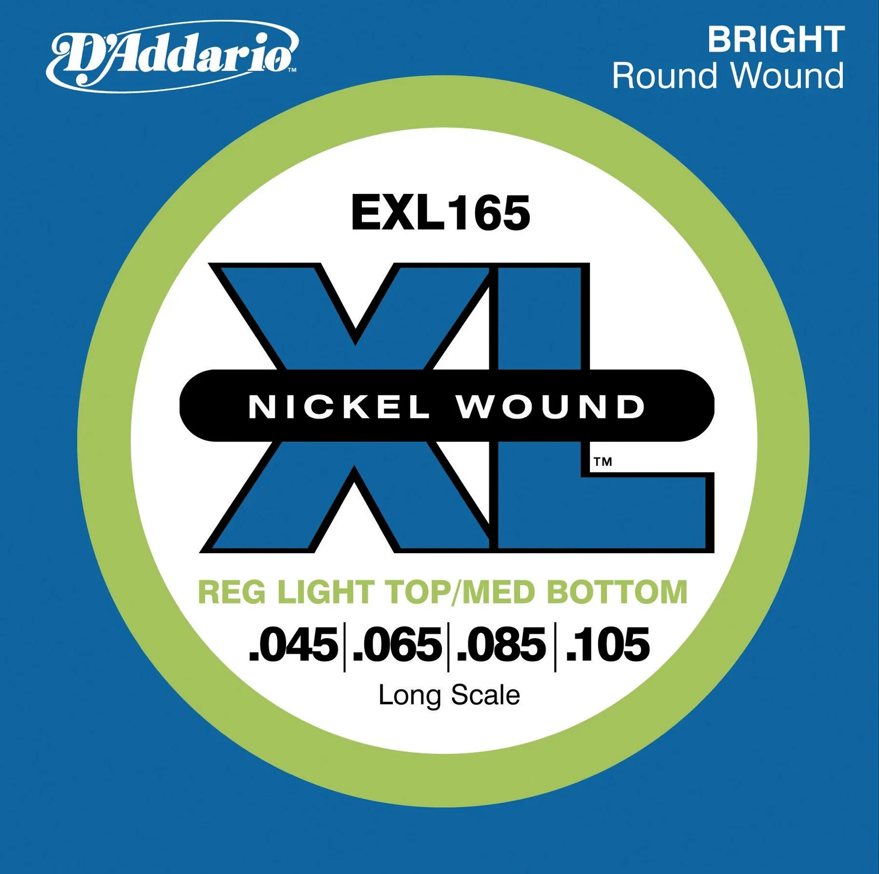 Juego de 4 Cuerdas para Bajo Eléctrico D'Addario EXL165