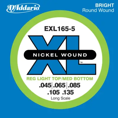 Juego de 5 Cuerdas para Bajo Eléctrico D'Addario EXL165-5