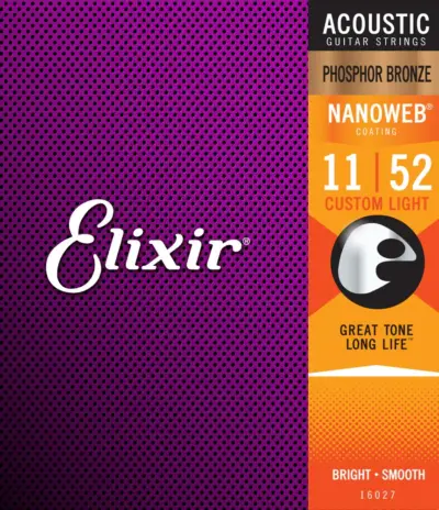 Juego de Cuerdas 11/52 Phosphor Bronze Elixir
