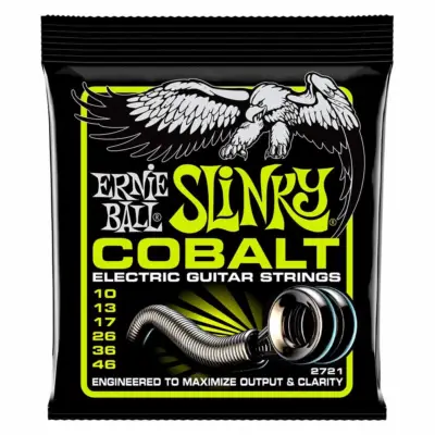 Juego de Cuerdas Ernie Ball Cobalt Slinky para Guitarra Eléctrica 10-46