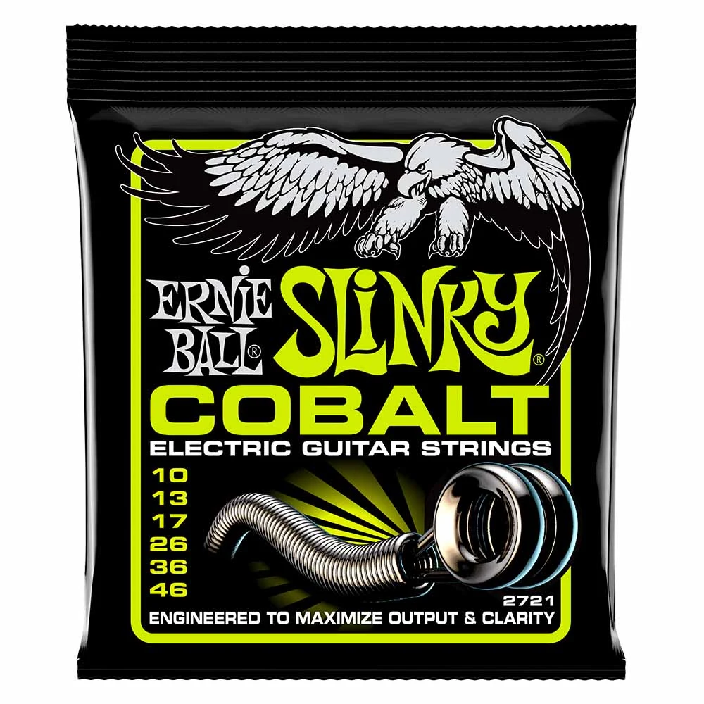 Juego de Cuerdas Ernie Ball Cobalt Slinky para Guitarra Eléctrica 10-46