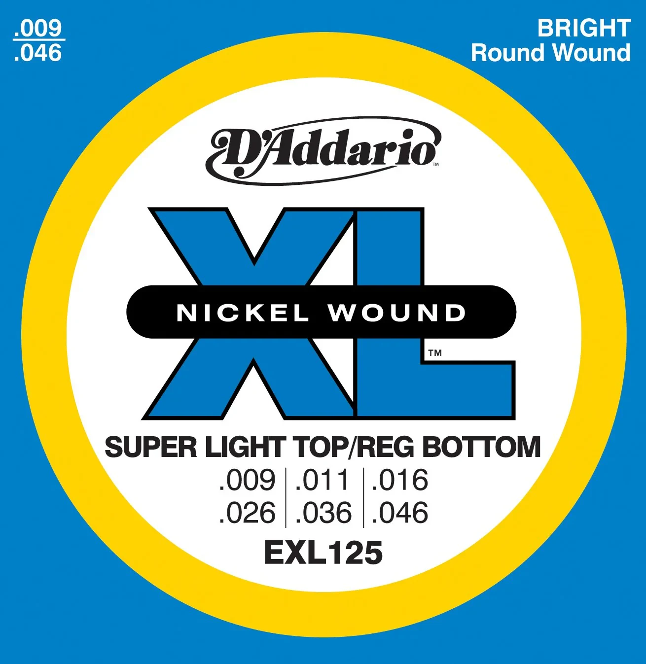 Juego de Cuerdas para Guitarra Eléctrica D'Addario EXL125